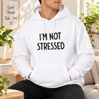 Funny I'm Not Stressed Quote White Lie Party Shirt