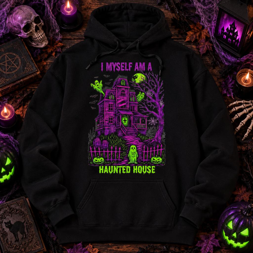 I Myself Am A Haunted House Shirt | Neon Goth Spooky Tee