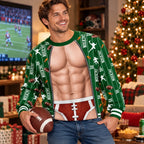 American Football Player 2026 Personalized Ugly Sweater