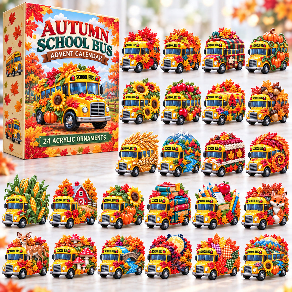 Autumn School Bus Limited Edition Advent Calendar 2026