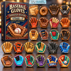 Baseball Gloves Through History Custom Name and Number Advent Calendar 2026