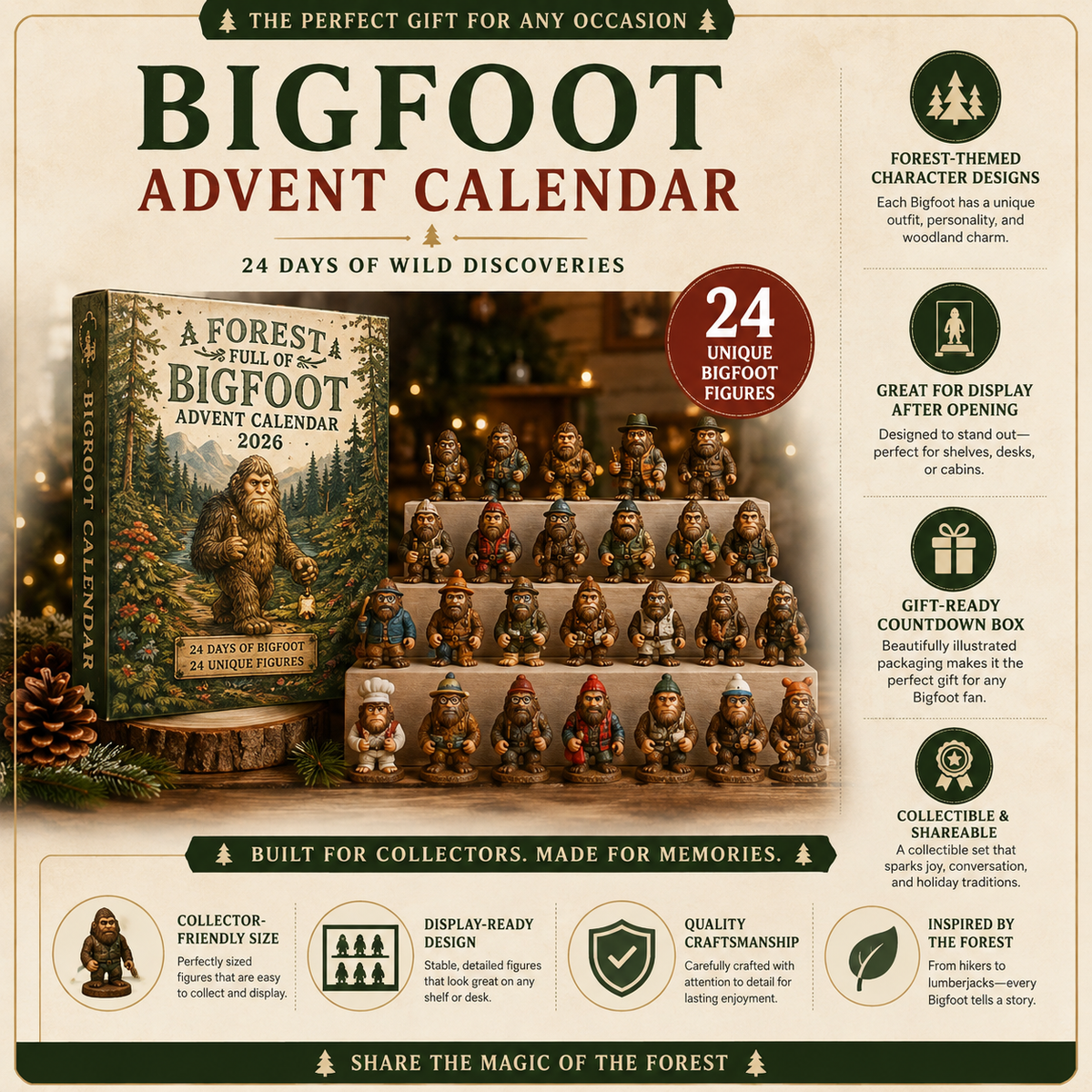 Bigfoot 24 Days of Wild Adventures Advent Calendar 2026