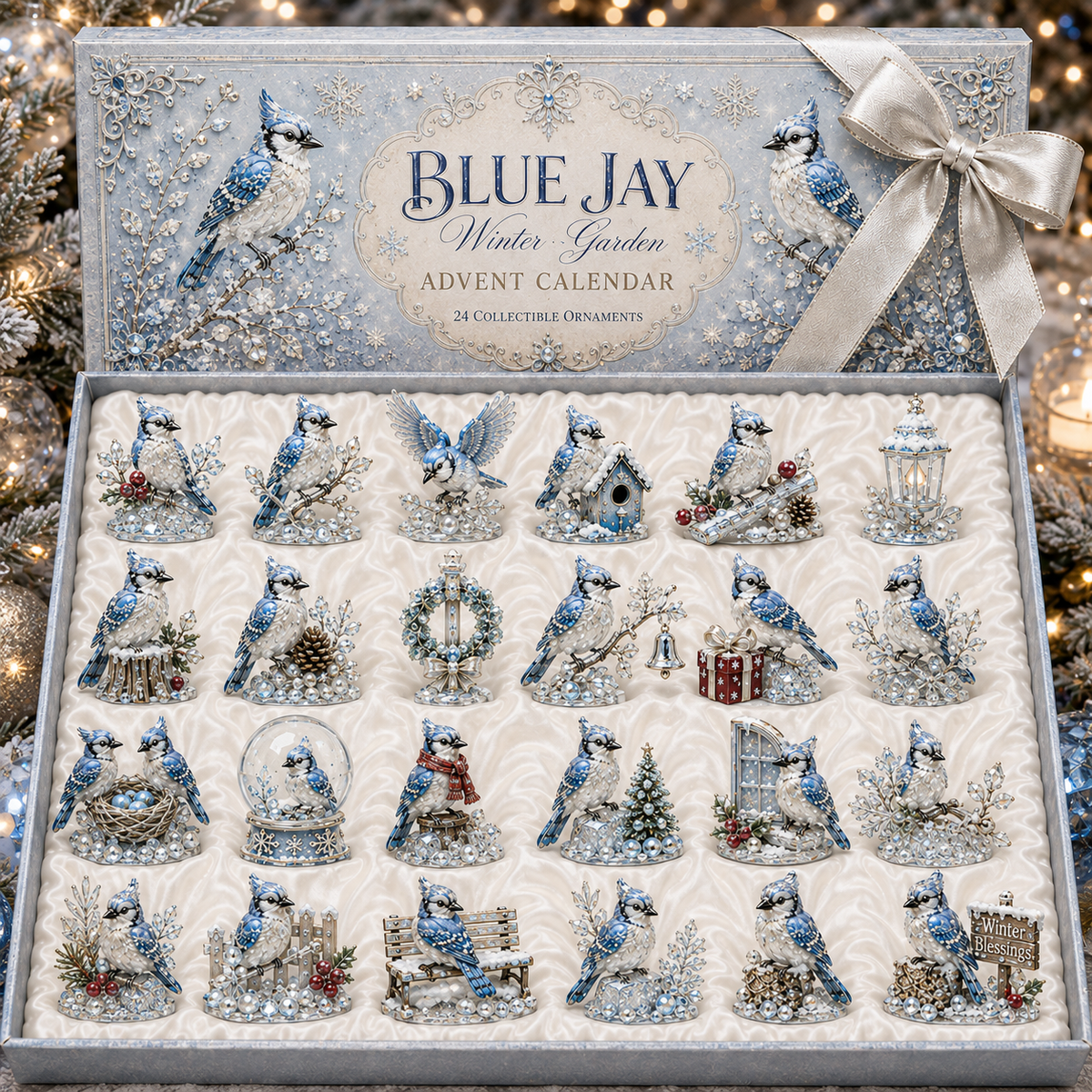 Blue Jay 24 Days Christmas Countdown Collectible Figurines Advent Calendar 2026
