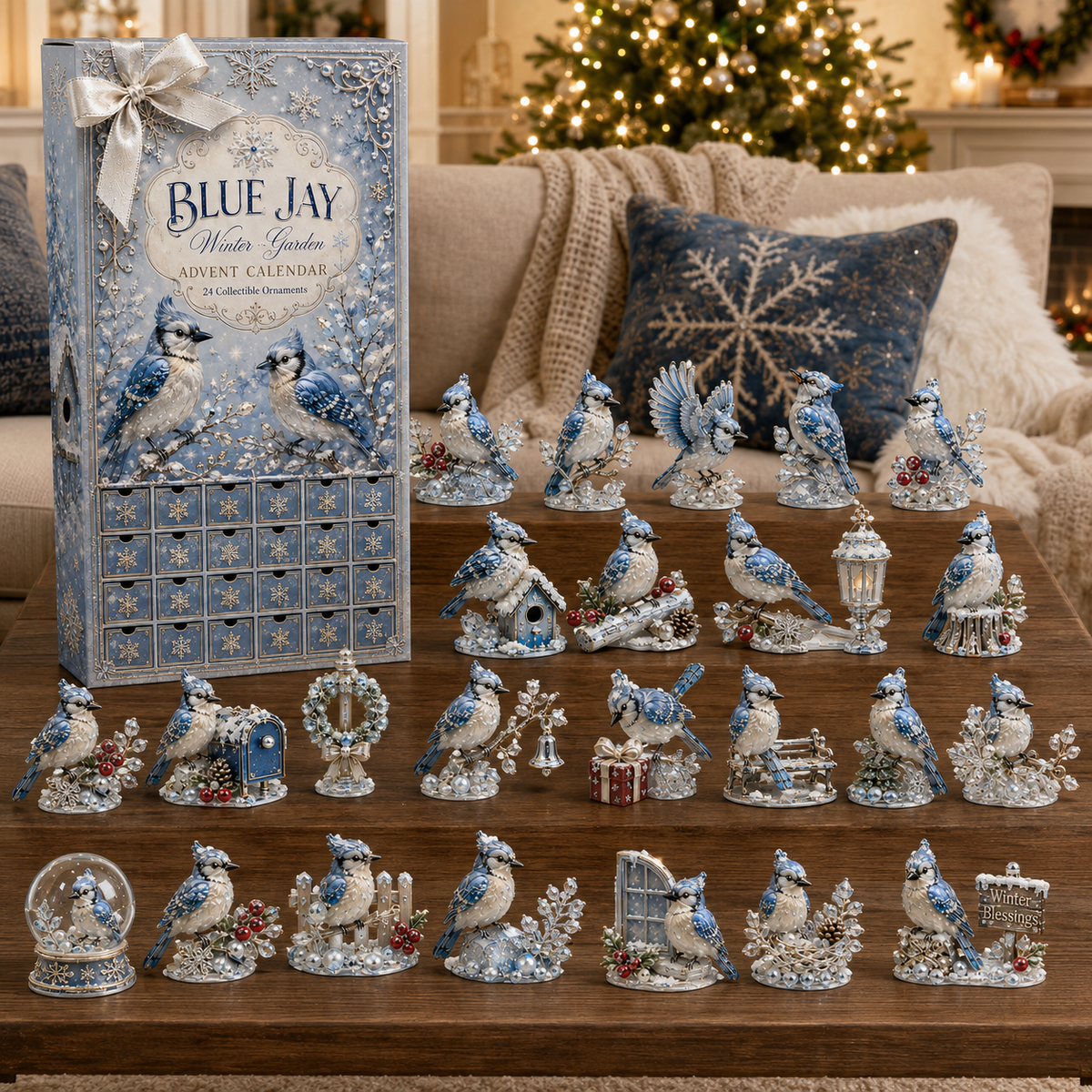 Blue Jay 24 Days Christmas Countdown Collectible Figurines Advent Calendar 2026