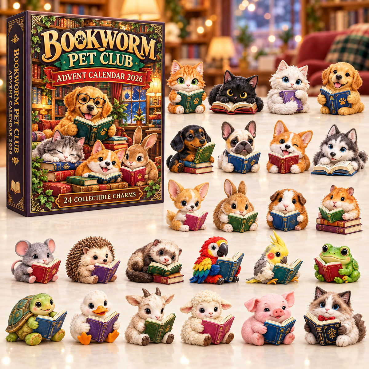 Bookworm Pet Club Animal Library Advent Calendar 2026