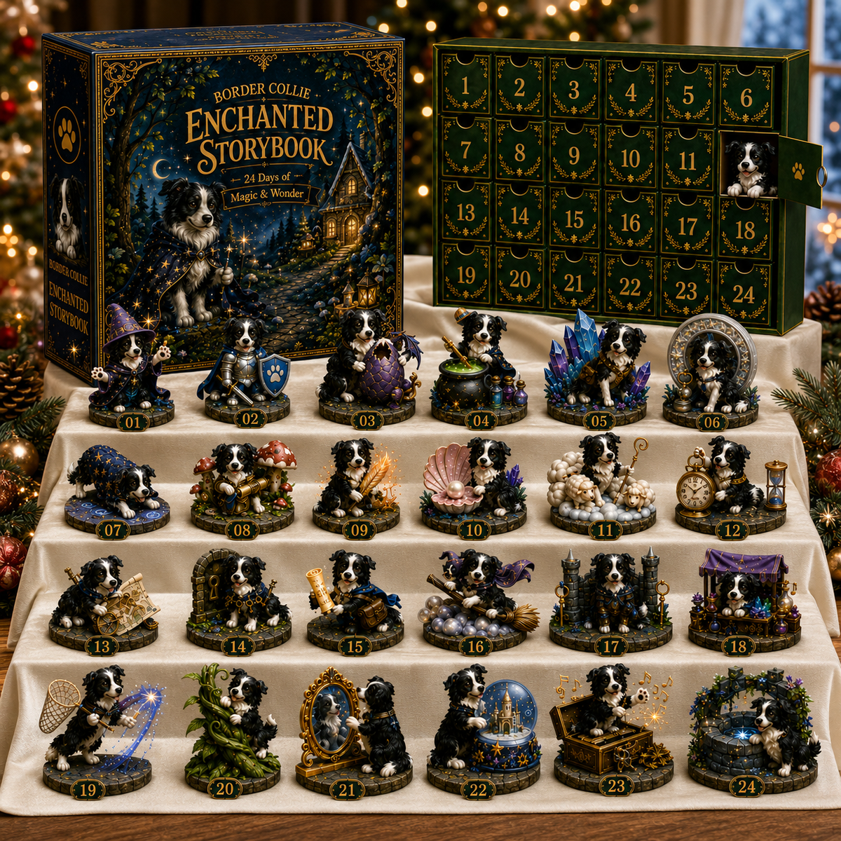 Border Collie Enchanted 24 Days of Magical Miniature Advent Calendar 2026