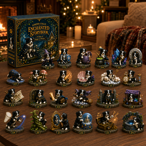 Border Collie Enchanted 24 Days of Magical Miniature Advent Calendar 2026