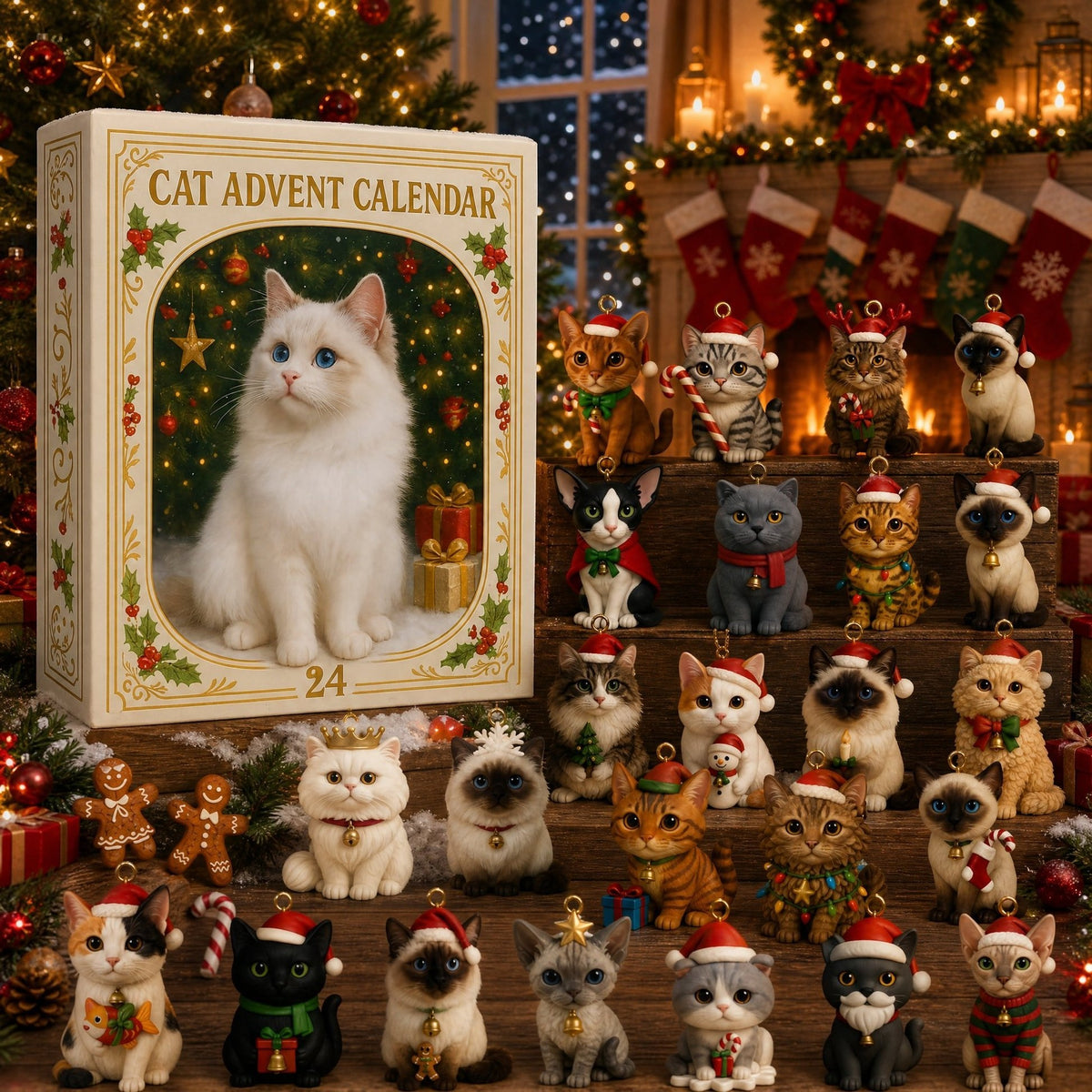 Cat Gift For CatOwners and Lovers Christmas Holiday Advent Calendar 2026