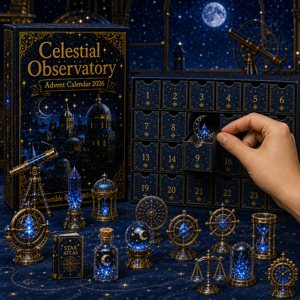 Celestial Observatory 24 Days Crystal Astronomy Miniature Advent Calendar 2026