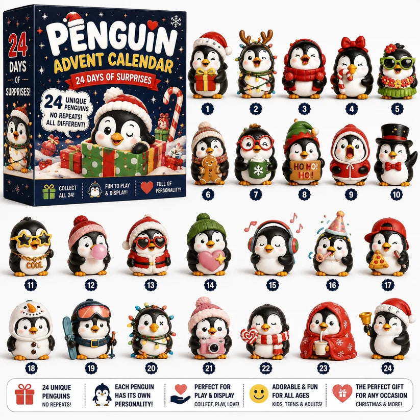 Christmas 24 Days of Penguin Surprises Advent Calendar 2026