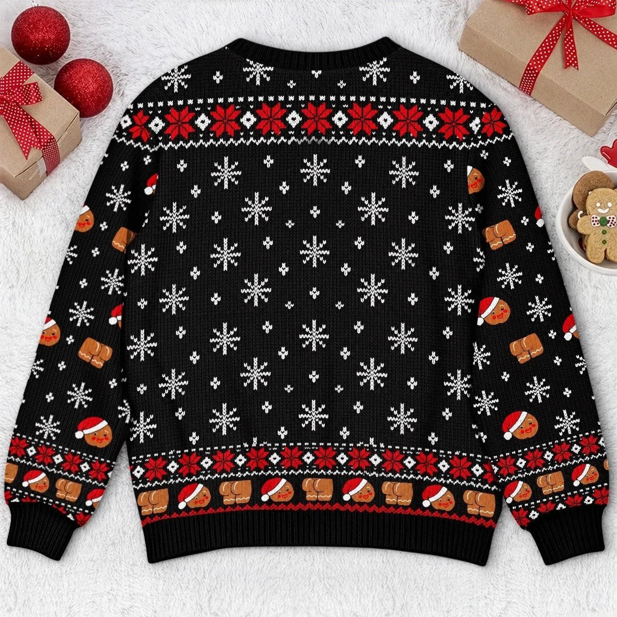 Christmas Custom Photo Merry Kissmyass Ugly Sweater