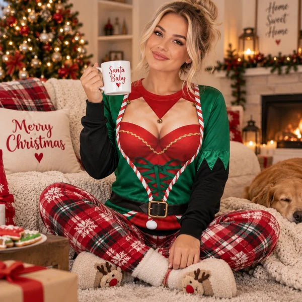 Christmas Elf Festive Holiday Pullover Print Ugly Sweater
