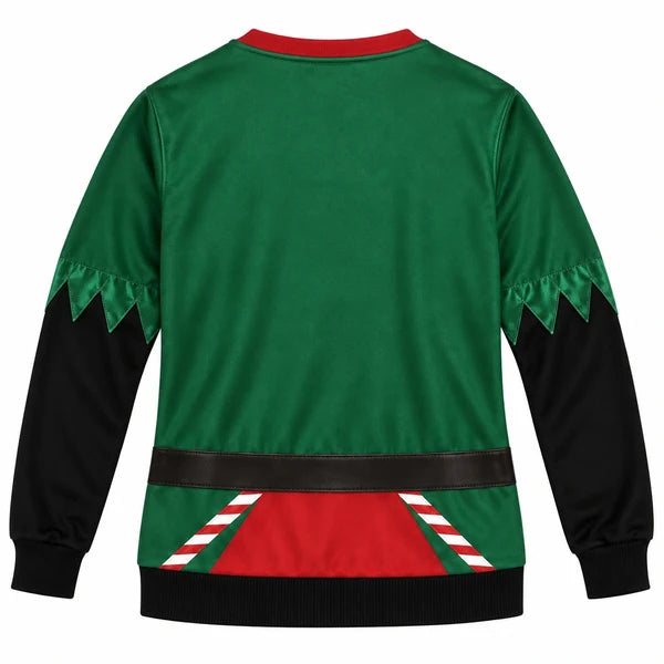 Christmas Elf Festive Holiday Pullover Print Ugly Sweater
