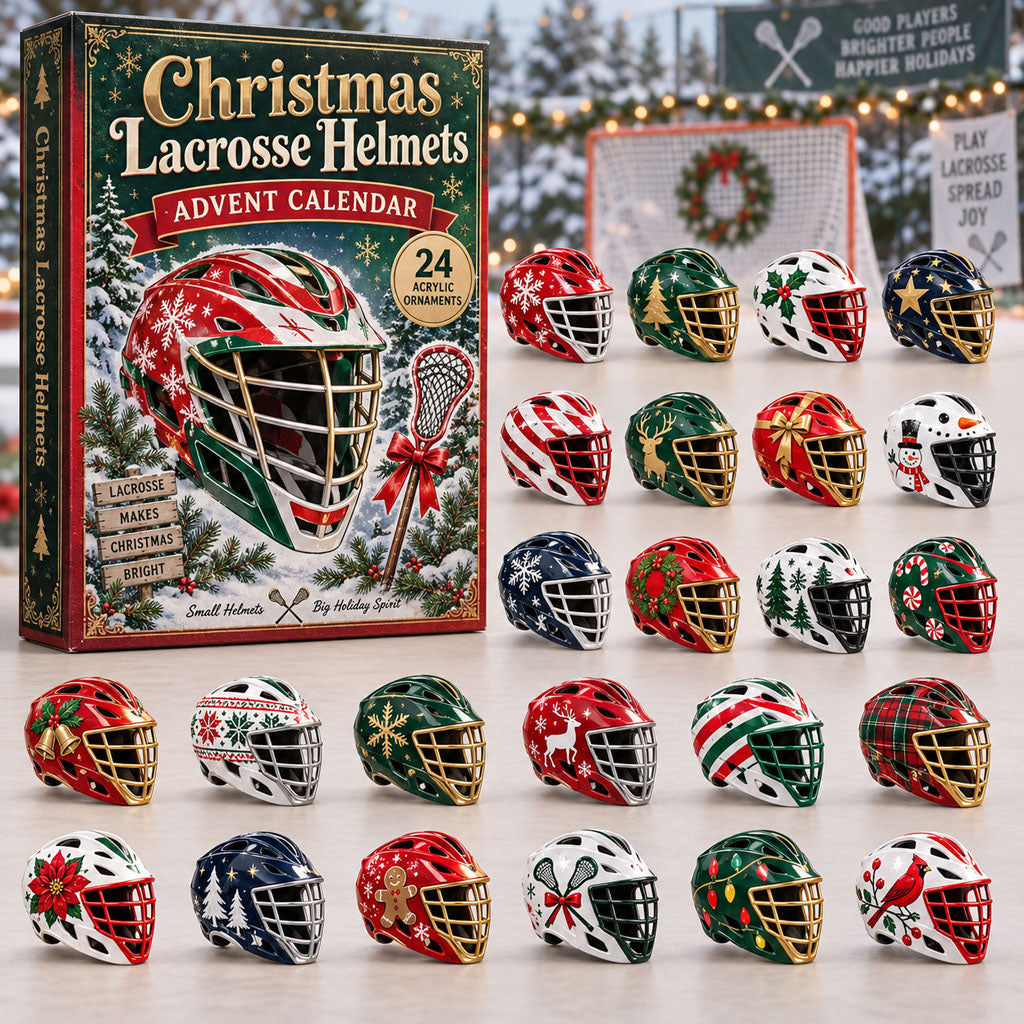 Christmas Lacrosse Helmets 24 Days Festive Countdown Advent Calendar 2026