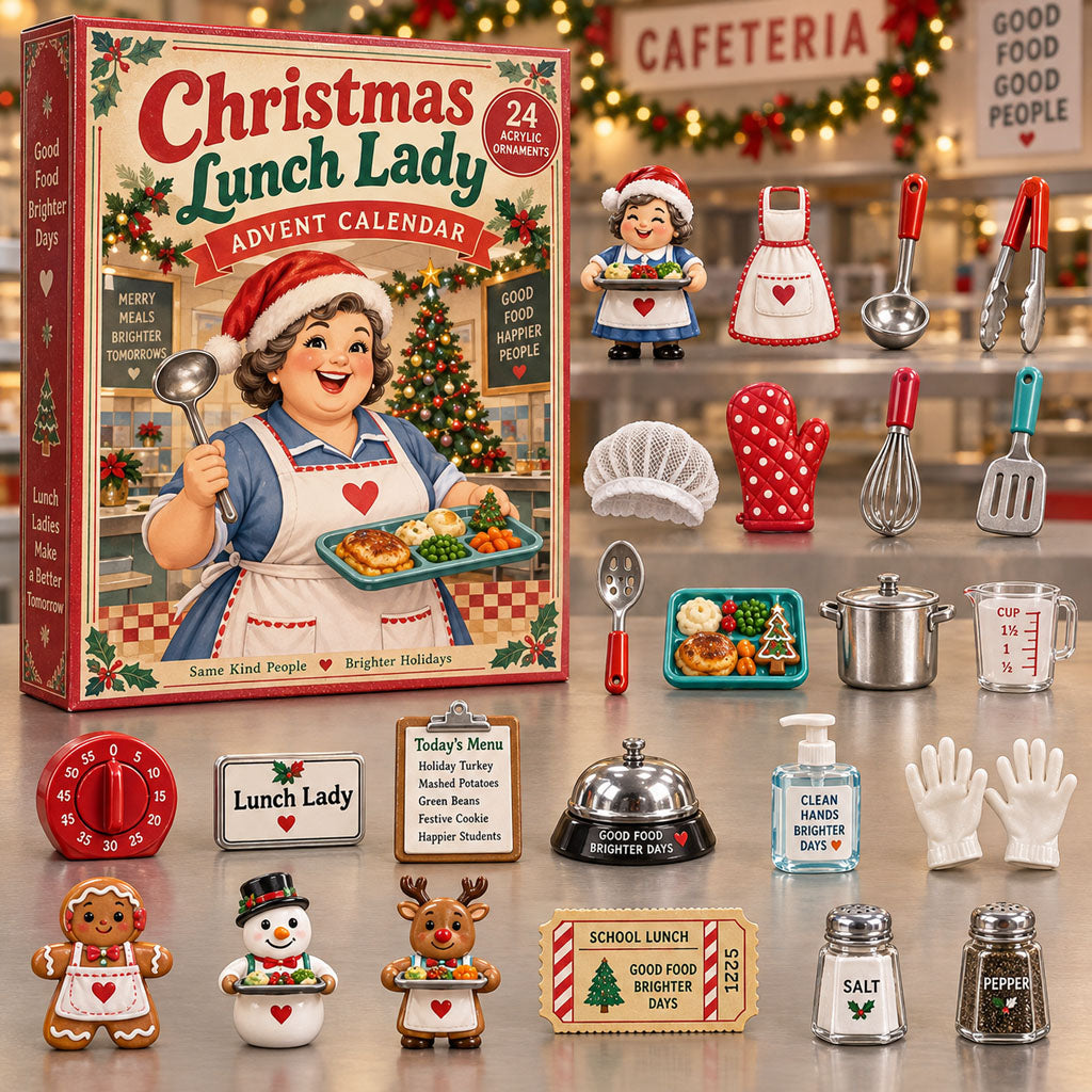 Christmas Lunch Lady 24 Days Festive Countdown Advent Calendar 2026