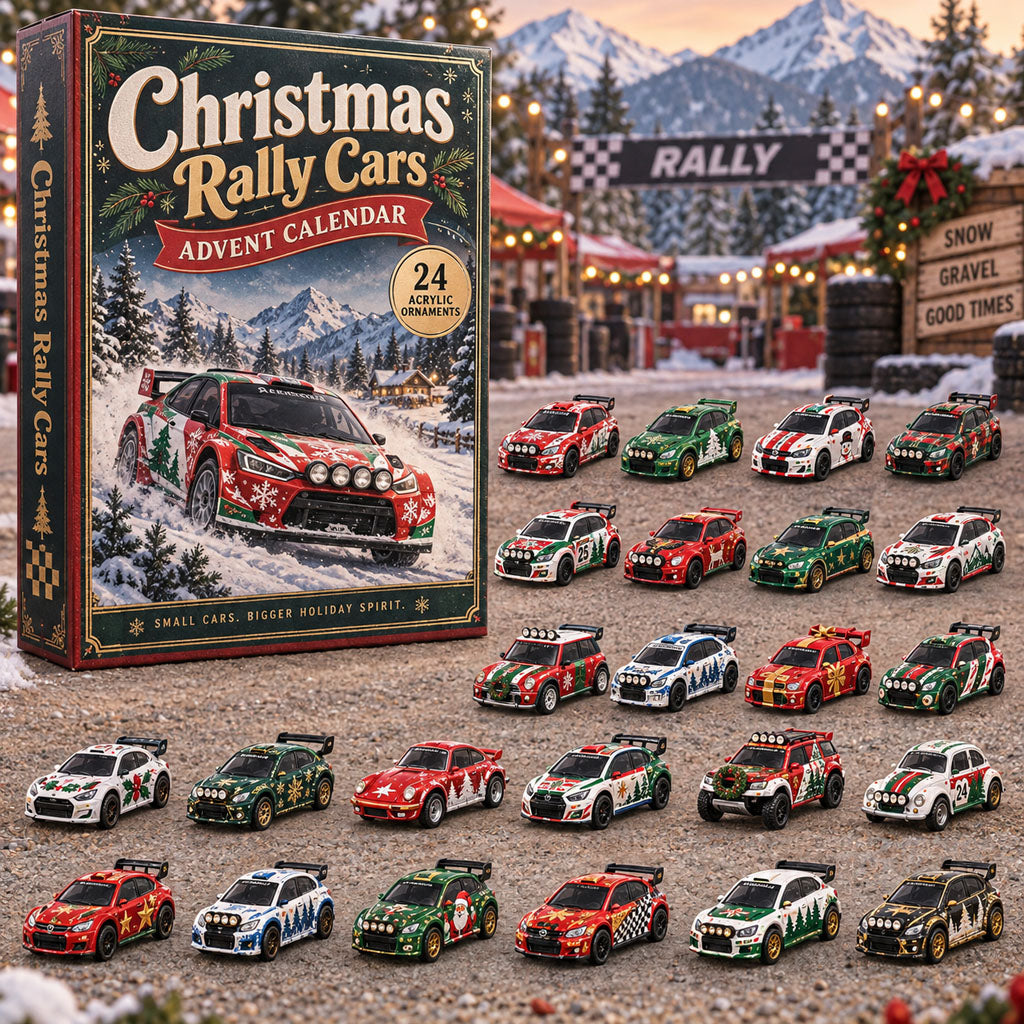 Christmas Rally Cars 24 Days Festive Countdown Advent Calendar 2026