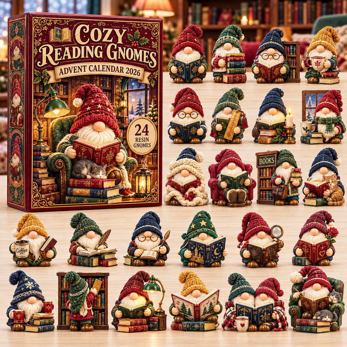 Cozy Reading Gnomes Advent Calendar 2026