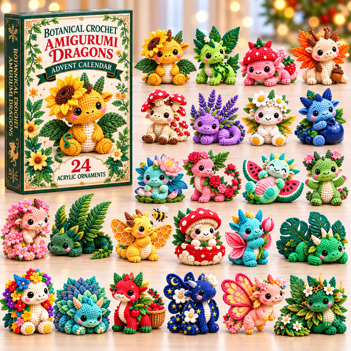 Crochet Botanical Dragon Advent Calendar 2026