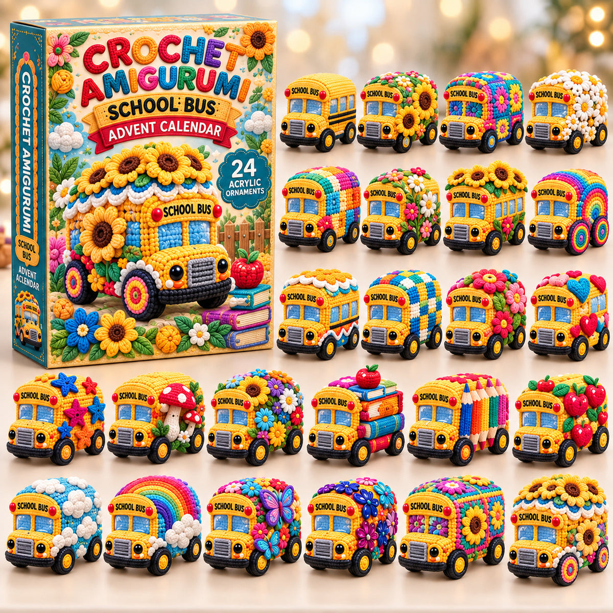 Crochet School Bus Limited Edition Advent Calendar 2026