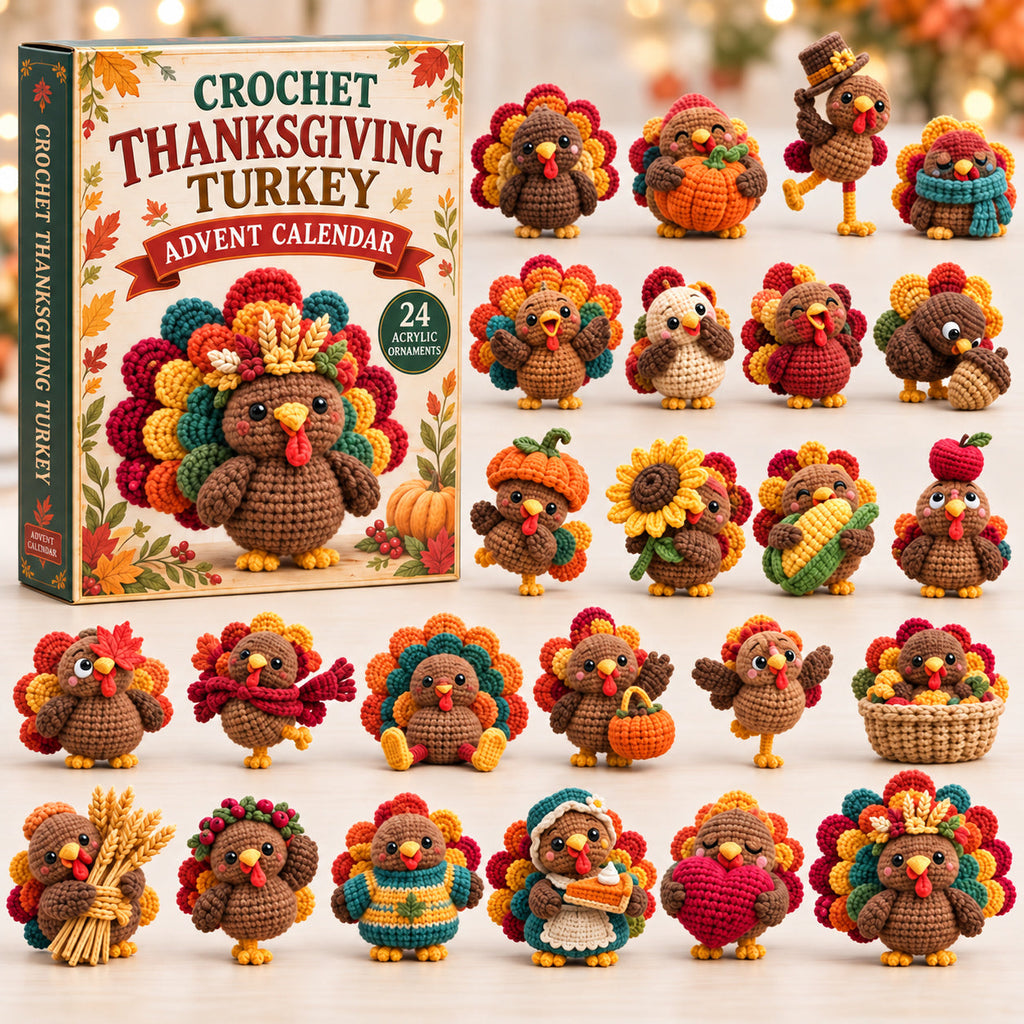 Crochet Thanksgiving Turkey Limited Edition Advent Calendar 2026