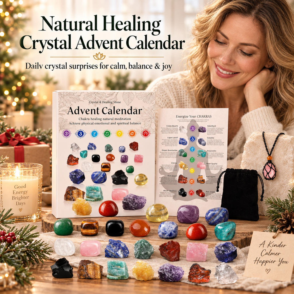 Crystal 2026 Advent Calendar - 24 Days Gemstone Gift Box