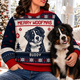 Custom Photo Merry Christmas Cute Pet Portrait Unisex Ugly Sweater