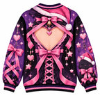 Cute Christmas Chaos Anime Funny Gothic Pink & Purple Christmas Sweater