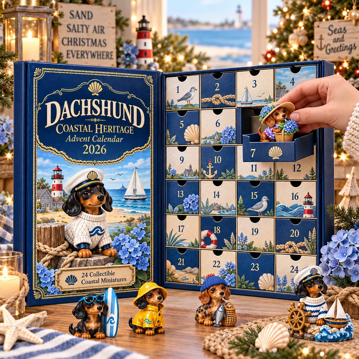 Dachshund Coastal Heritage 24 Days by the Sea Advent Calendar 2026