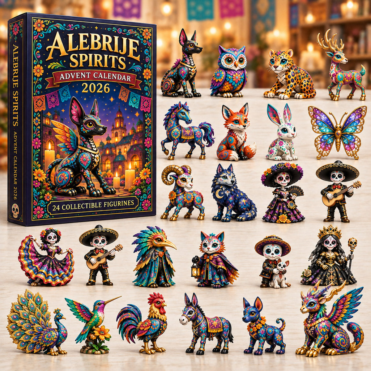 Día de Muertos Alebrije Spirits Advent Calendar 2026