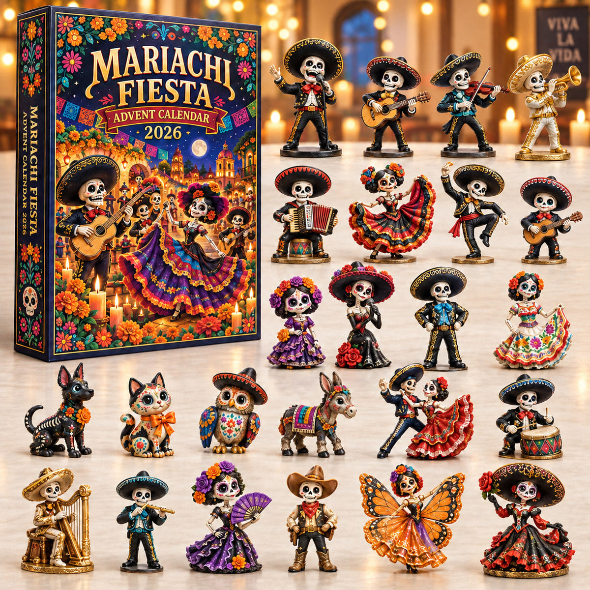 Día de Muertos Mariachi Fiesta Advent Calendar 2026