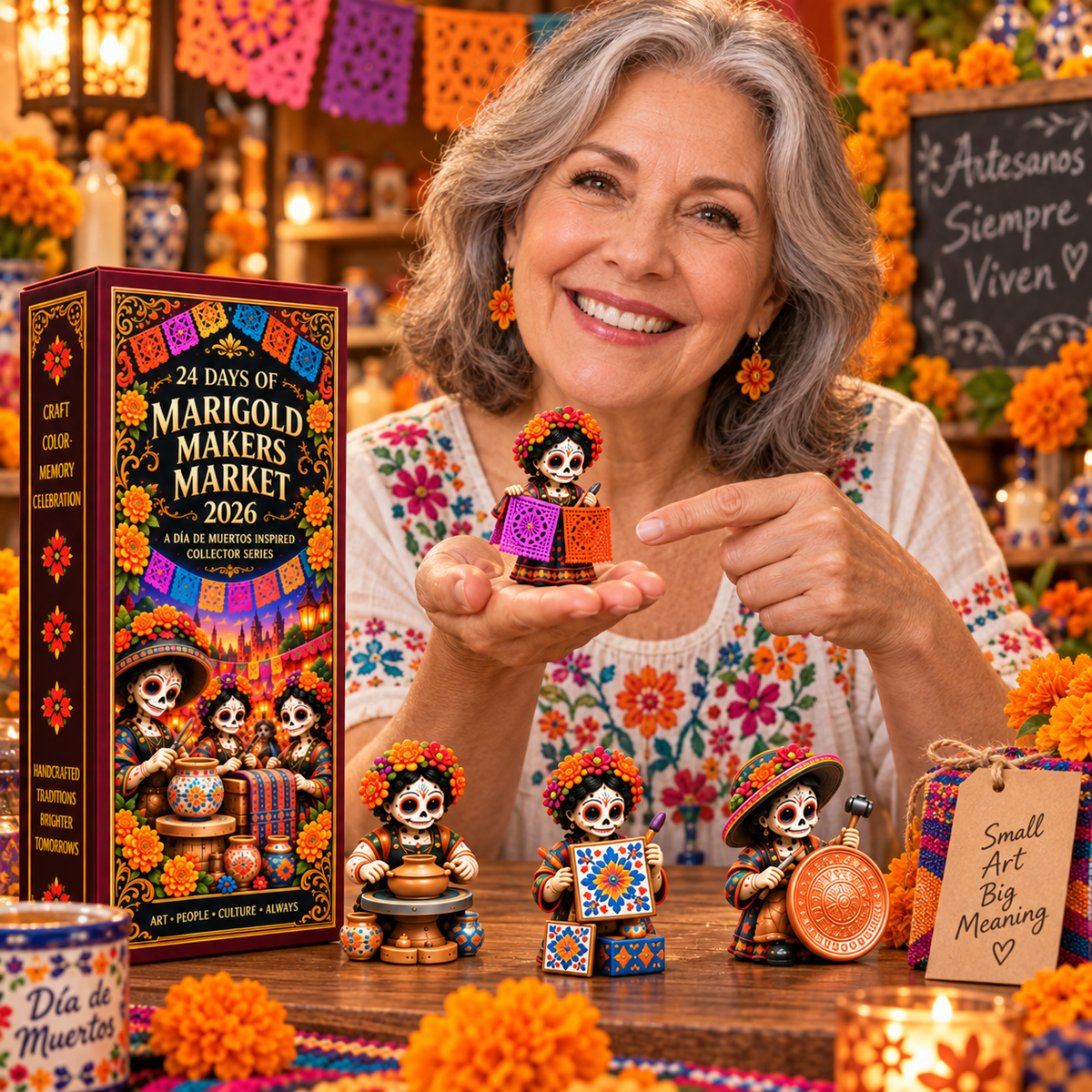 Día de Muertos Marigold Makers Market Advent Calendar 2026