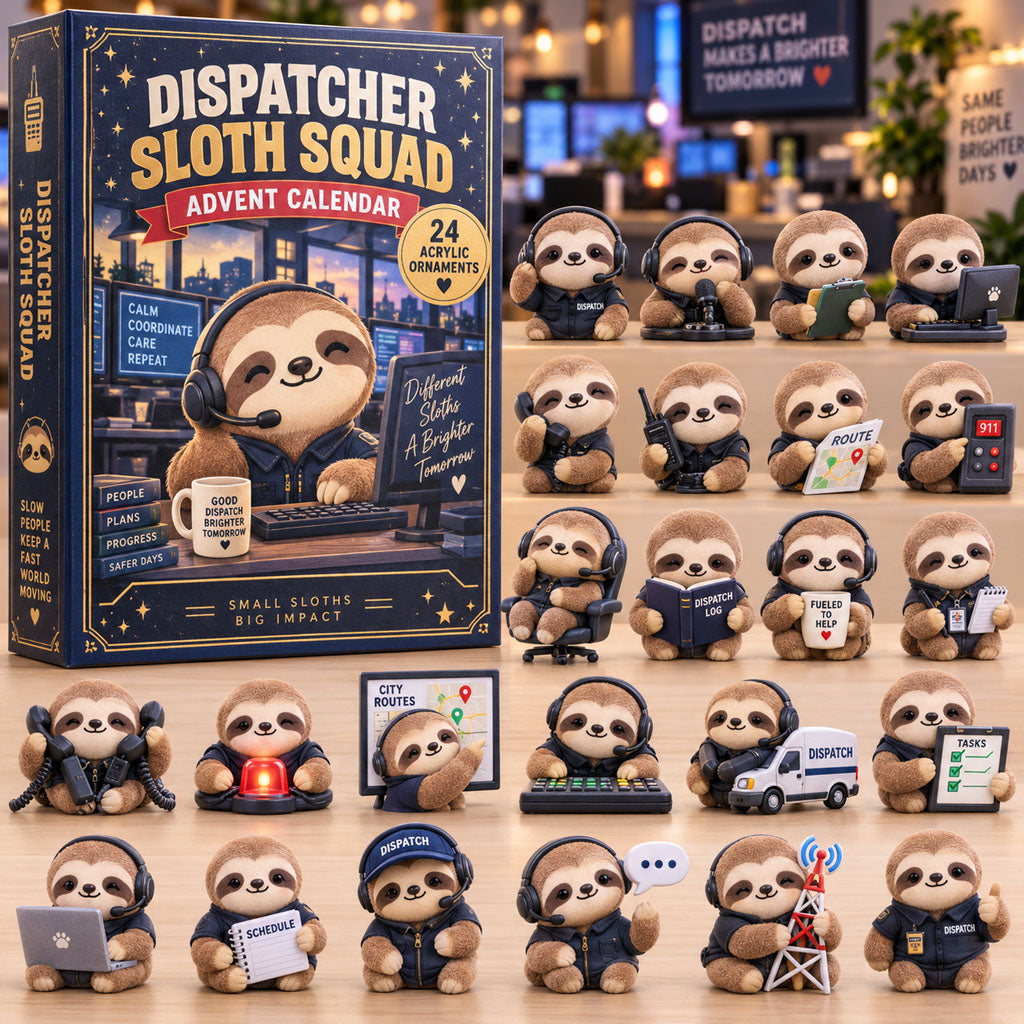 Dispatcher Sloth Squad 24 Days Festive Countdown Advent Calendar 2026