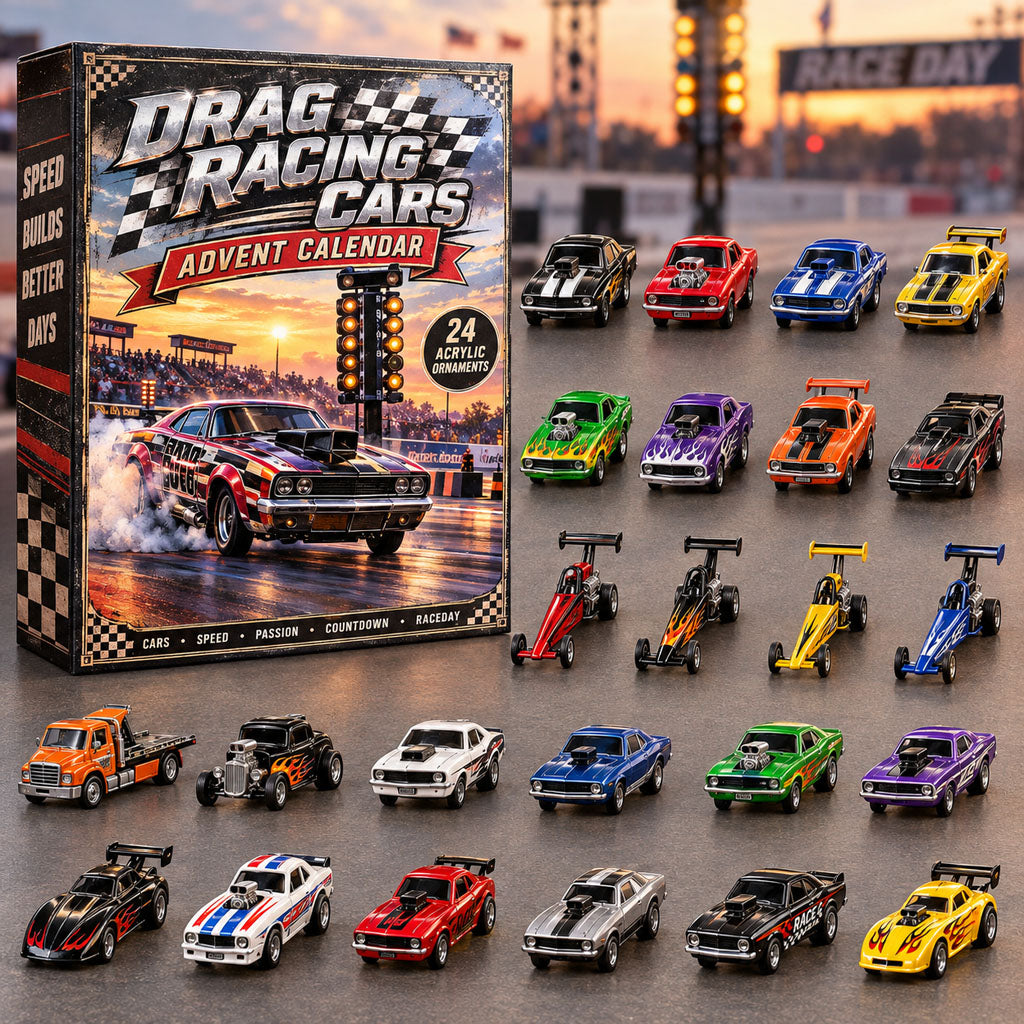 Drag Racing Cars 24 Days Festive Countdown Advent Calendar 2026