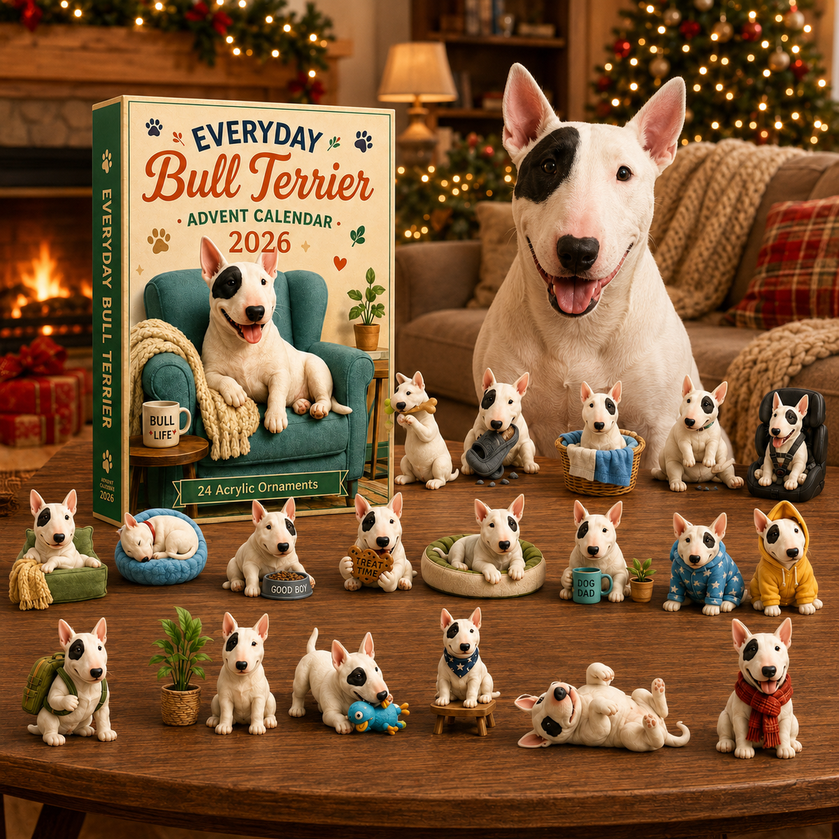 Everyday Bull Terrier 24 Days Festive Countdown Advent Calendar 2026