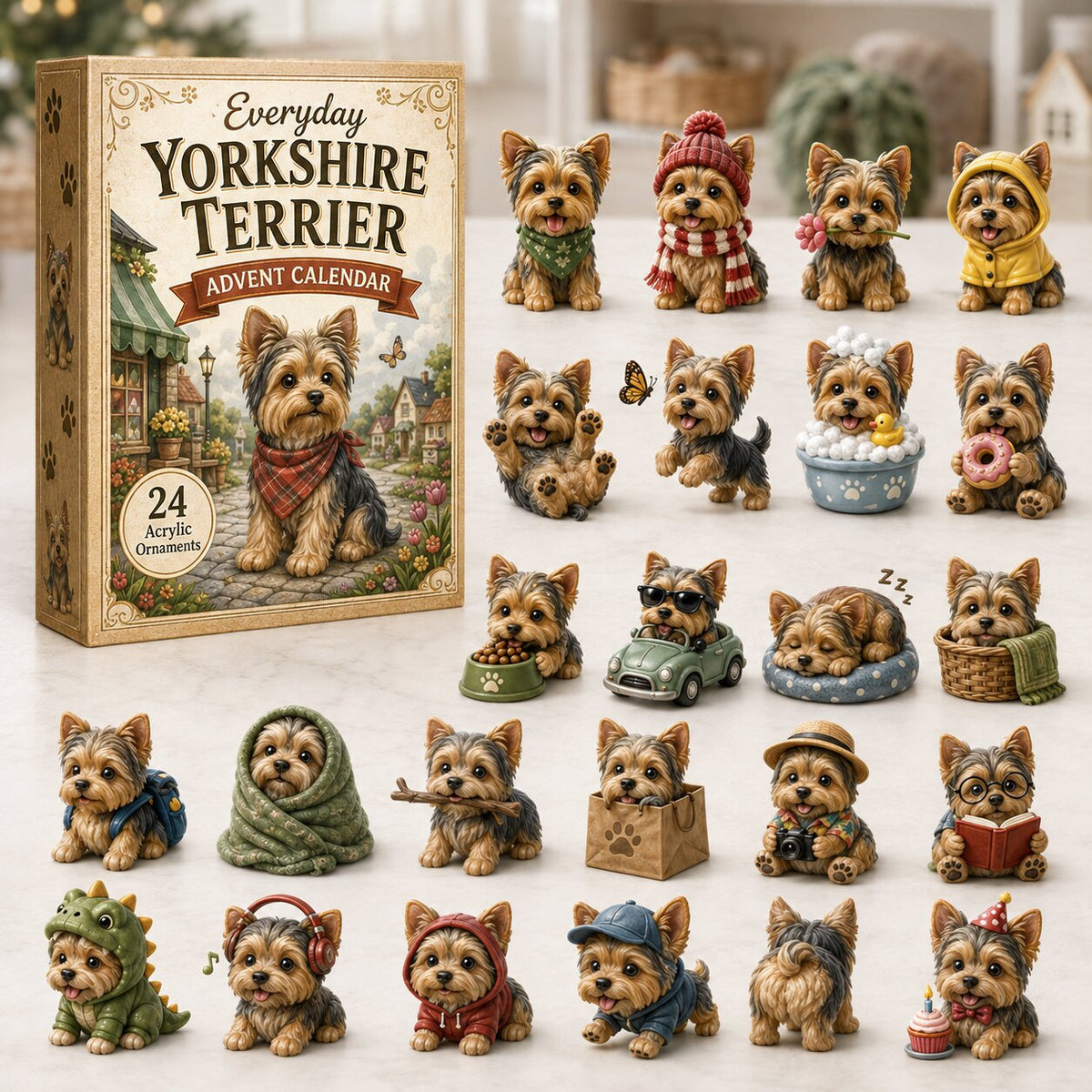 Everyday Yorkshire Terrier 24 Days Festive Countdown Advent Calendar 2026