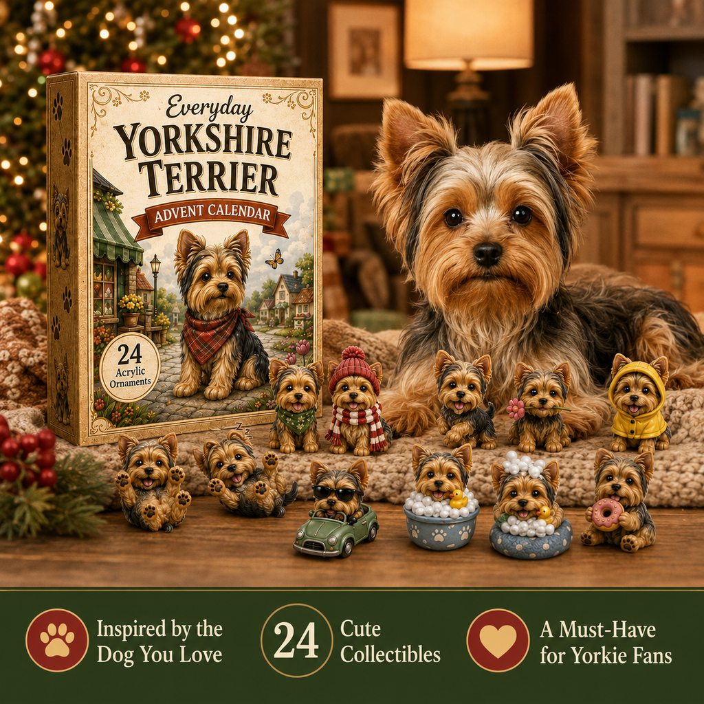 Everyday Yorkshire Terrier 24 Days Festive Countdown Advent Calendar 2026