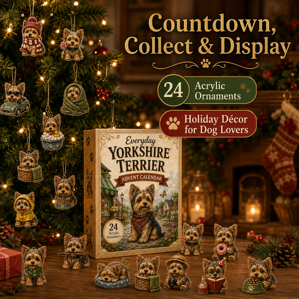 Everyday Yorkshire Terrier 24 Days Festive Countdown Advent Calendar 2026
