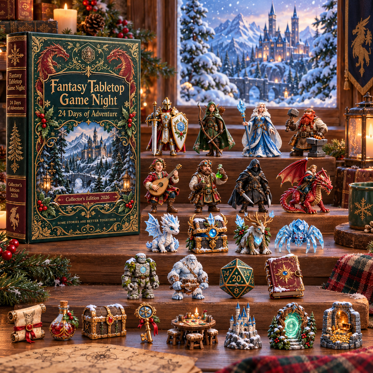 Fantasy Tabletop Game Night 24 Days of Adventure Advent Calendar 2026