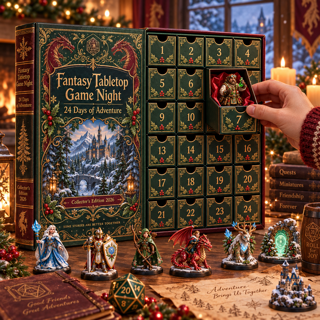 Fantasy Tabletop Game Night 24 Days of Adventure Advent Calendar 2026