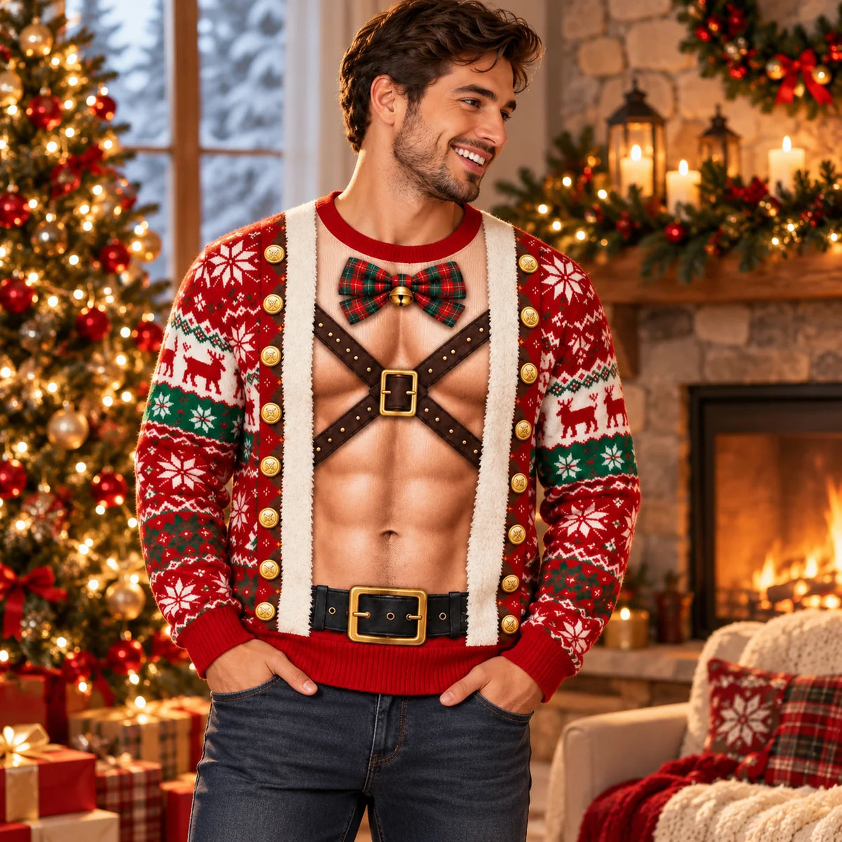 Festive Elf Costume Christmas Gifts Ugly Sweater