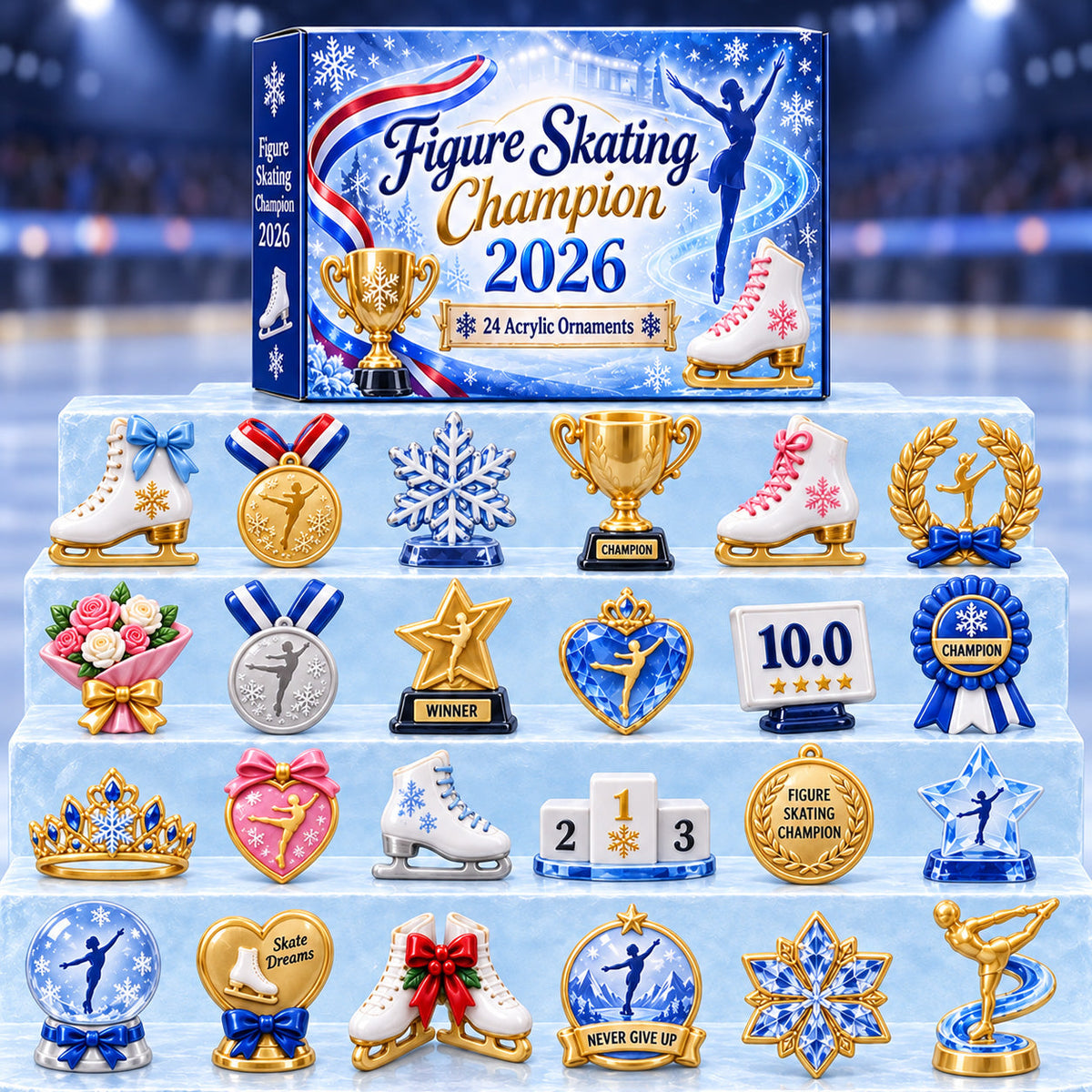 Figure Skating Champion 24 Days Festive Countdown Advent Calendar 2026
