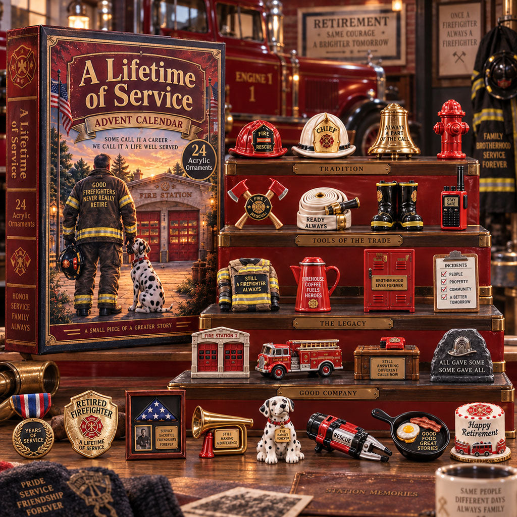 Firefighter Retirement 24 Days Festive Countdown Advent Calendar 2026