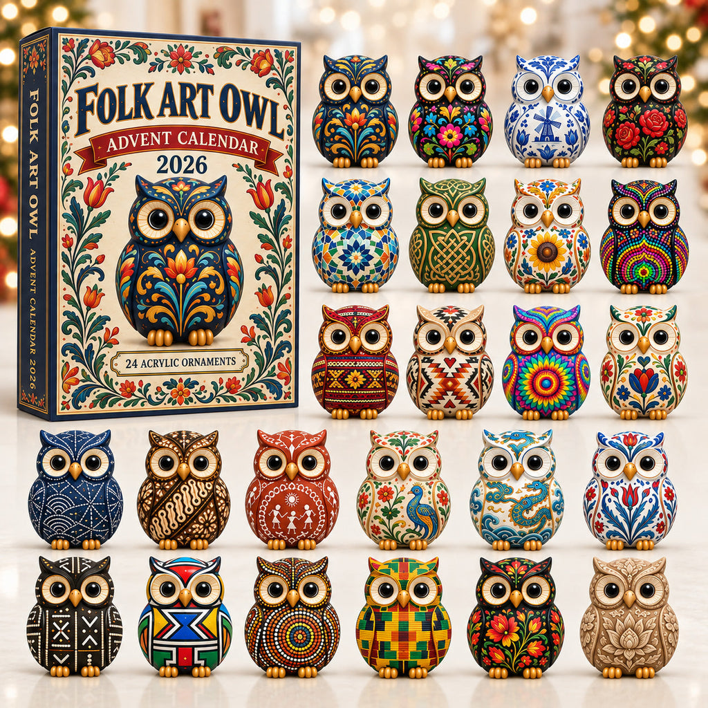 Folk Art Owl Limited Edition Advent Calendar 2026