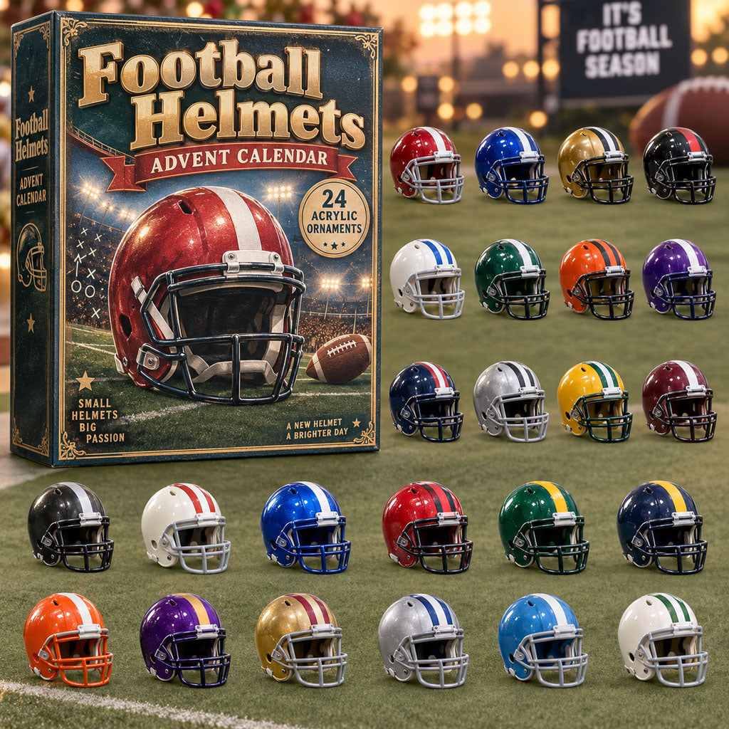 Football Helmets 24 Days Festive Countdown Advent Calendar 2026
