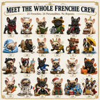 French Bulldog 24 Days Frenchie Characters Christmas Advent Calendar 2026