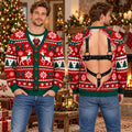 Funny Cardigan Green Red Ugly Christmas Sweater