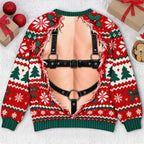 Funny Cardigan Green Red Ugly Christmas Sweater