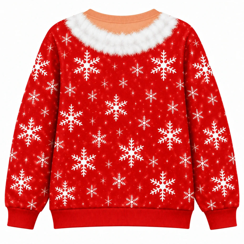 Funny Christmas Santa Snowflake Sweater
