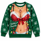 Funny Christmas Santa’s Favorite Sexy Holiday Novelty Ugly Sweater