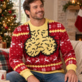 Funny Hairy Balls Naughty Adult Gag Holiday Ugly Christmas Sweater